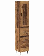 vidaXL Magasfiú Öreg fa 345 x 34 x 180 cm Szerelt Fa