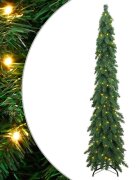 vidaXL megvilágított műkarácsonyfa 130 LED-del 210 cm