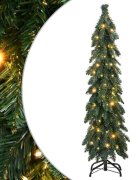 vidaXL megvilágított műkarácsonyfa 80 LED-del 150 cm