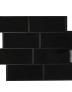 vidaXL Metrócsempe 10 db Fekete 29 x 21 cm Poliuretán és PET