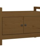 vidaXL mézbarna tömör fenyőfa előszoba pad 80 x 40 x 60 cm