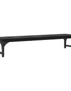 vidaXL Monitor Tartó Fekete Tölgy 85 x 23 x 155 cm Szerelt Fa