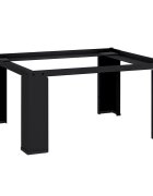 vidaXL Mosógép Talp Fekete 64 x 55 x 325 cm Acél