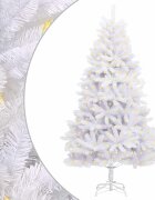 vidaXL Mű karácsonyfa 300 LED PVC és Acél Fehér