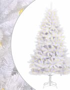 vidaXL Mű karácsonyfa 300 LED PVC és Acél Fehér