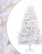 vidaXL Mű karácsonyfa 300 LED PVC és Acél Fehér