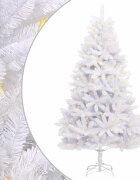 vidaXL Mű karácsonyfa 300 LED PVC és Acél Fehér
