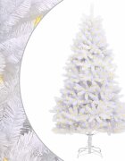 vidaXL Mű karácsonyfa 300 LED PVC és Acél Fehér