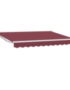 vidaXL NapernyĹ‘ keret Burgundi 250 x 200 cm PoliĂ©szter PU bevonattal