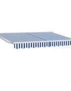 vidaXL Napernyő keret Kék és Fehér 250 x 200 cm