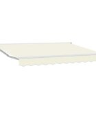 vidaXL Napernyő keret Krémszínű 250 x 200 cm Poliészter PU bevonattal