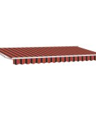 vidaXL Napernyő keret Narancs és Fekete 350 x 200 cm