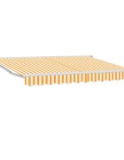vidaXL Napernyő keret Sárga és Fehér 250 x 200 cm