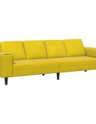 vidaXL Nappali Kanapé Sárga 250 x 77 x 76 cm