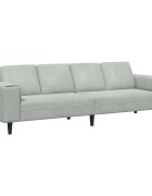 vidaXL Nappali Kanapé Világosszürke 250 x 77 x 76 cm
