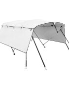 vidaXL négyágú bimini tető oldalfalakkal 243 x (170-182) x 137 cm