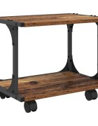 vidaXL Nyomtatóállvány Antik Fa 41 x 28 x 335 cm Szerelt Fa