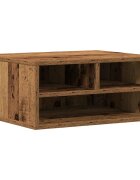 vidaXL Nyomtatóállvány Antik Fa 49 x 40 x 225 cm Szerelt Fa