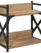 vidaXL Nyomtatóállvány Artisan tölgy 40 x 20 x 40 cm Szerelt Fa