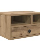 vidaXL Nyomtatóállvány Artisan tölgy 40 x 32 x 24 cm Szerelt Fa