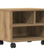 vidaXL Nyomtatóállvány Artisan tölgy 41 x 32 x 345 cm Szerelt Fa