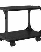 vidaXL Nyomtatóállvány Fekete Tölgy 41 x 28 x 335 cm Szerelt Fa