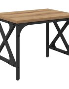 vidaXL Nyomtatóállvány Kézműves Tölgy 40 x 30 x 31 cm Szerelt Fa