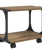 vidaXL Nyomtatóállvány Kézműves Tölgy 41 x 28 x 335 cm Szerelt Fa