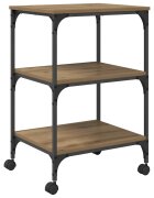 vidaXL Nyomtatóállvány Kézműves Tölgy 50 x 41 x 75 cm Szerelt Fa