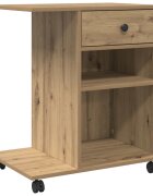 vidaXL Nyomtatóállvány Kézműves Tölgy 60 x 40 x 685 cm Szerelt Fa