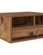 vidaXL Nyomtatóállvány Öreg fa 40 x 32 x 24 cm Szerelt Fa