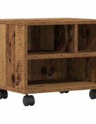 vidaXL Nyomtatóállvány Öreg fa 41 x 32 x 345 cm Szerelt Fa