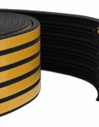 vidaXL Öntapadó ablak tömítés 15 x 8 mm 25 m Fekete EPDM hab