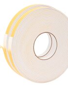 vidaXL Öntapadó habszalag 2 db Fehér 15mm x 10m CR Hab