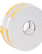 vidaXL Öntapadó habszalag 2 db Fehér 20mm x 5m CR Hab