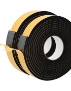 vidaXL Öntapadó habszalag 2 db Fekete 30mm x 5m CR Hab