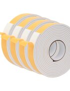 vidaXL Öntapadó habszalag 4 db Fehér 40mm x 5m CR Hab