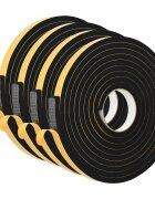 vidaXL Öntapadó habszalag 4 db Fekete 20mm x 5m CR Hab