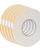 vidaXL Öntapadó habszalag 5 db Fehér 10mm x 10m CR Hab
