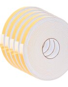 vidaXL Öntapadó habszalag 5 db Fehér 20mm x 10m CR Hab