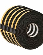 vidaXL Öntapadó habszalag 5 db Fekete 10mm x 10m CR Hab