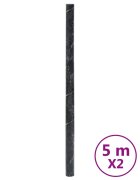 vidaXL öntapadós márványfekete PVC bútormatricák 90 x 500 cm