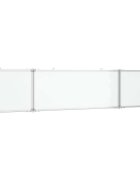 vidaXL összecsukható alumínium mágnestábla 200x40x17 cm