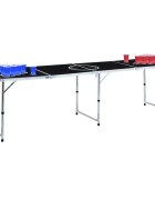 vidaXL összecsukható sörpong-asztal poharakkal és labdákkal 240 cm