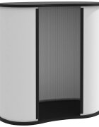 vidaXL összecsukható szerelt fa kiállítási pult 90 x 48 x 93 cm