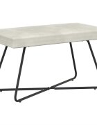 vidaXL pad Krémszínű 80 x 40 x 45 cm Bársony