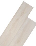 vidaXL Padlódeszkák Bükk Klasszikus Fehér 502 m² 36 db PVC