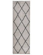 vidaXL PAMPLONA bézs és antracit bolyhos modern szőnyeg 80 x 250 cm