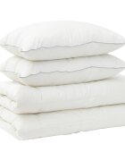 vidaXL Paplan és párna szett 3 db 135x220 cm 4 évszak 220 GSM Gyapjú