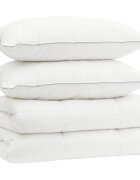 vidaXL Paplan és párna szett 3 db 200x220 cm 4 évszak 140+220 GSM